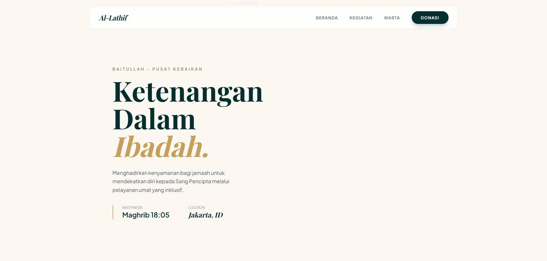 Al-Lathif - Premium Islamic Digital Identity
